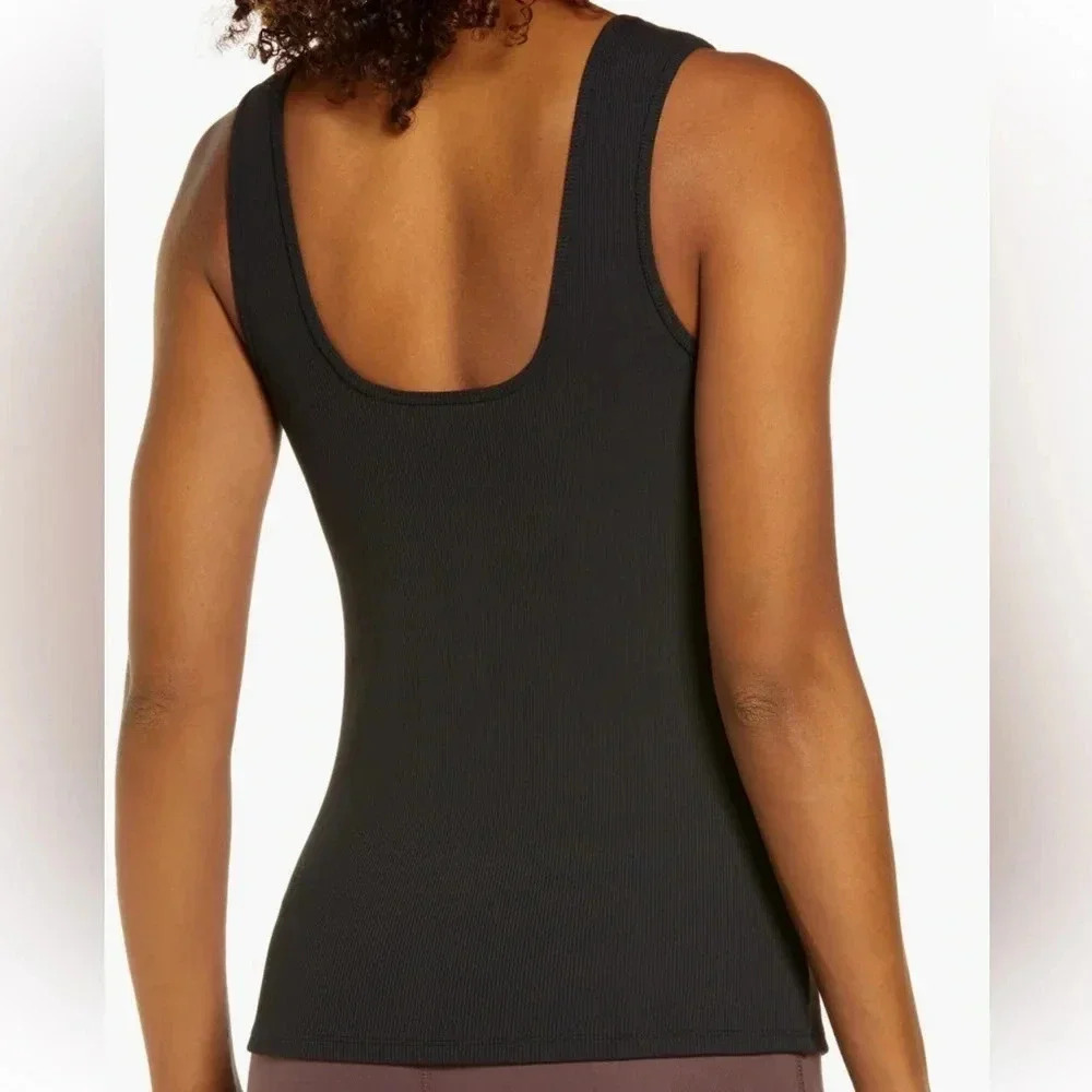 Zella Square neck ribbed tank - Picture 2 of 6